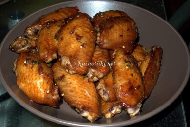 Глазирани крилца по китайски