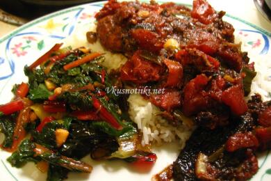 Пилешко месо с ориз