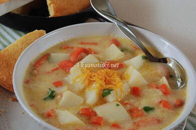 Супа от топено сирене