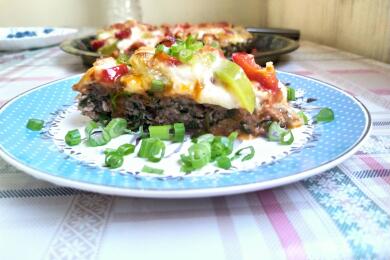 Кето пица с блат от кайма