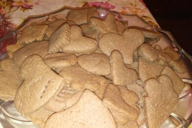 Коледни какаови сладки с целуфчена глазура