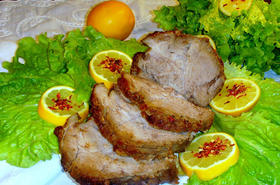 Свински бут с лимон