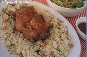 Подлучено пиле с ориз