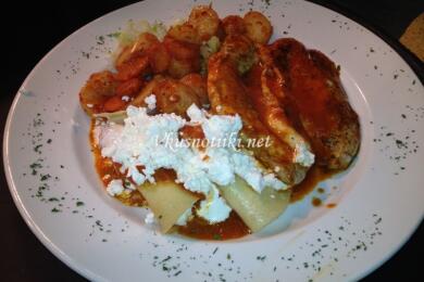 Свински котлети със зеленчуци