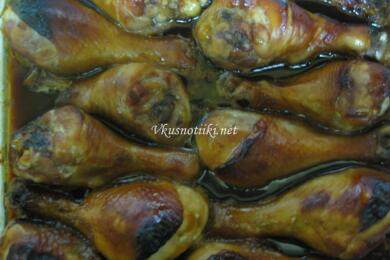 Пилешки бутчета с мед