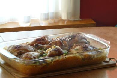 Пилешко месо с ориз