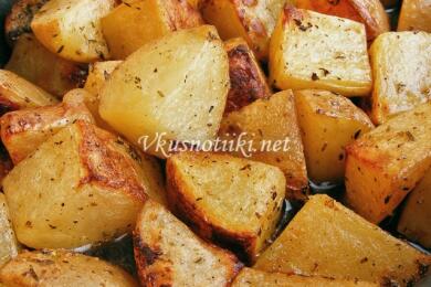 Хрупкави картофки на фурна