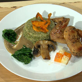 Заешко с киноа