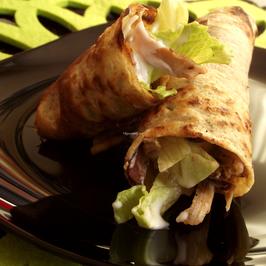 Палачинки с ленено брашно и пилешко месо