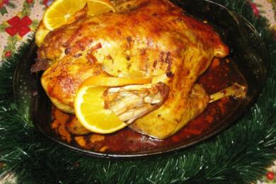 Пълнена пуйка с богата плънка