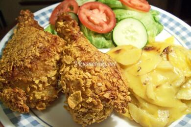 Панирани пилешки бутчета