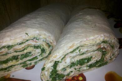 Руло от арменски питки Лаваш с плънка