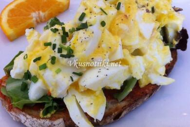 Яйца с майонеза