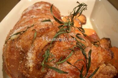 Пиле с топено сирене