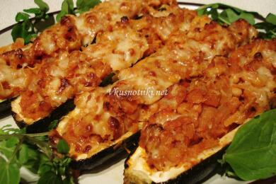 Лодки от тиквички