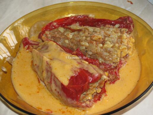 Пълнени чушки с кайма и ориз