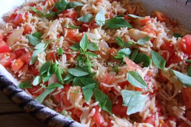 Домати с ориз на фурна