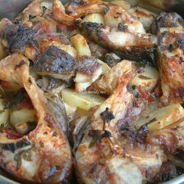 Шаран с картофи на фурна