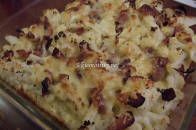 Карфиол в млечен сос