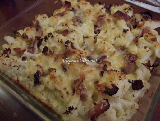 Карфиол в млечен сос