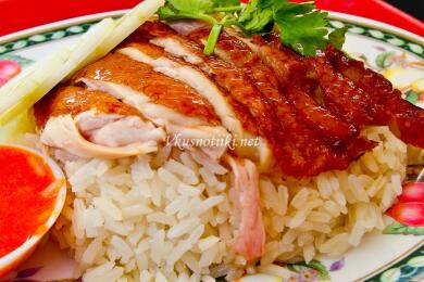 Пиле с ориз и чесън