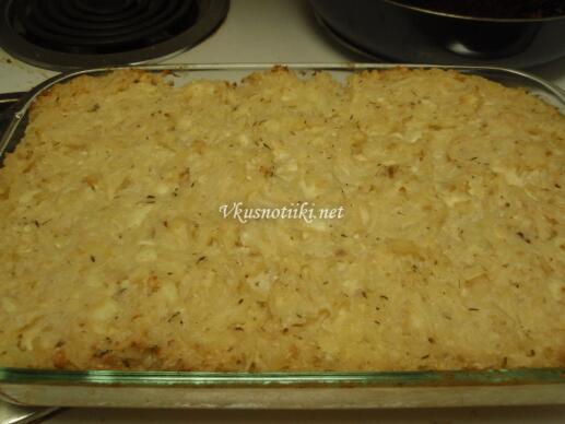 Картофи на фурна със сос