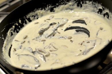 Гъбен сос за пържоли