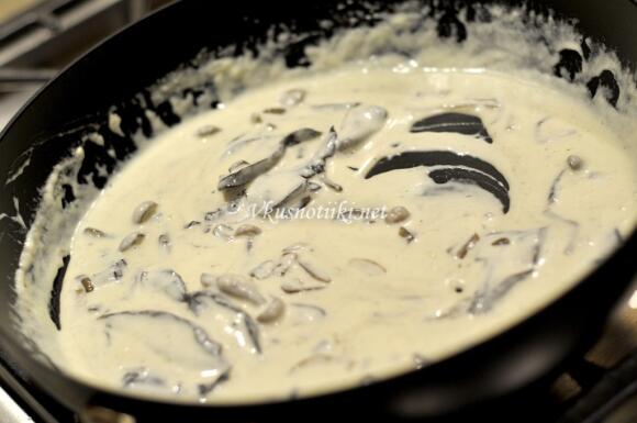 Гъбен сос за пържоли