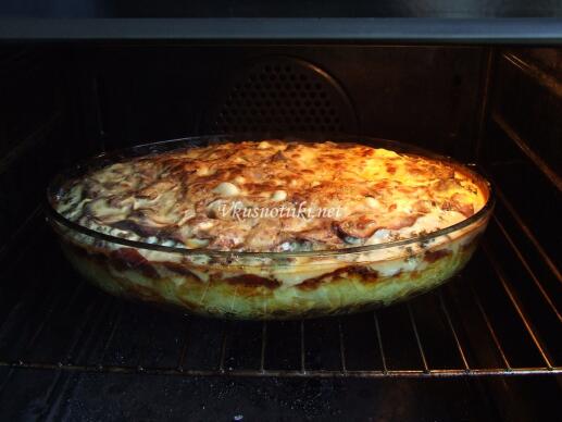 Мусака от сини домати