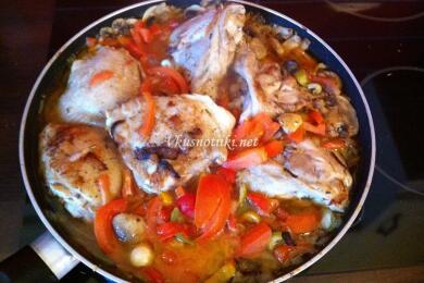 Пиле с маслини