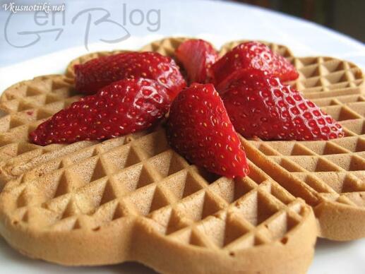 Хрупкави шоколадови гофрети