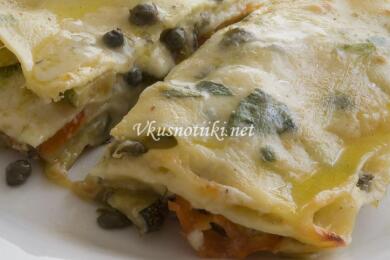 Тиквички с яйца и сирене