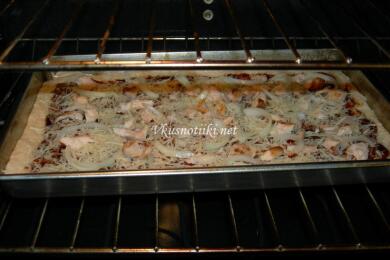 Пушено  пиле на фурна