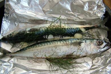 Печена риба в хартия