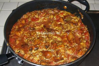 Свинско със сухи чушки