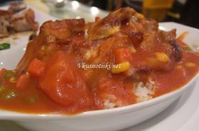 Свинско месо с лютеница