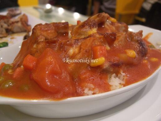 Свинско месо с лютеница