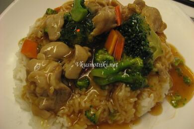 Пиле с броколи