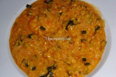 Тиквички с ориз на фурна