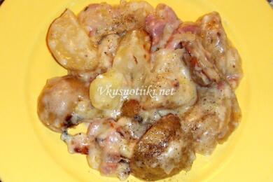 Печени картофи със сирене II