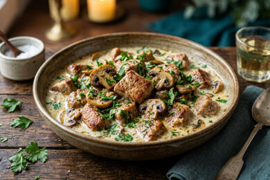 Свинско месо в сметана