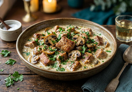 Свинско месо в сметана