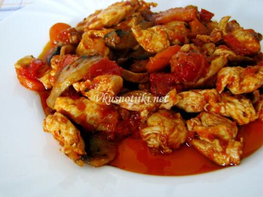 Пилешки късчета