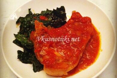 Свинско месо с лютеница