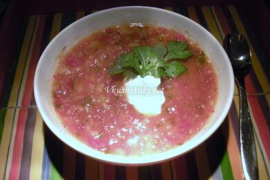 Крем супа от картофи с домати