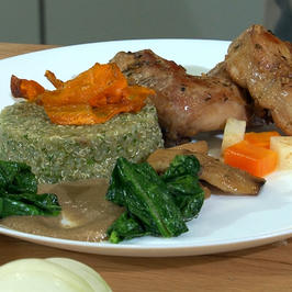 Заешко с киноа