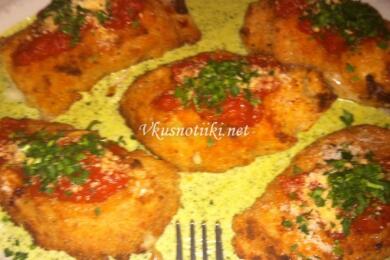 Пълнени пилешки  пържоли